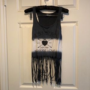 Fringed tank top